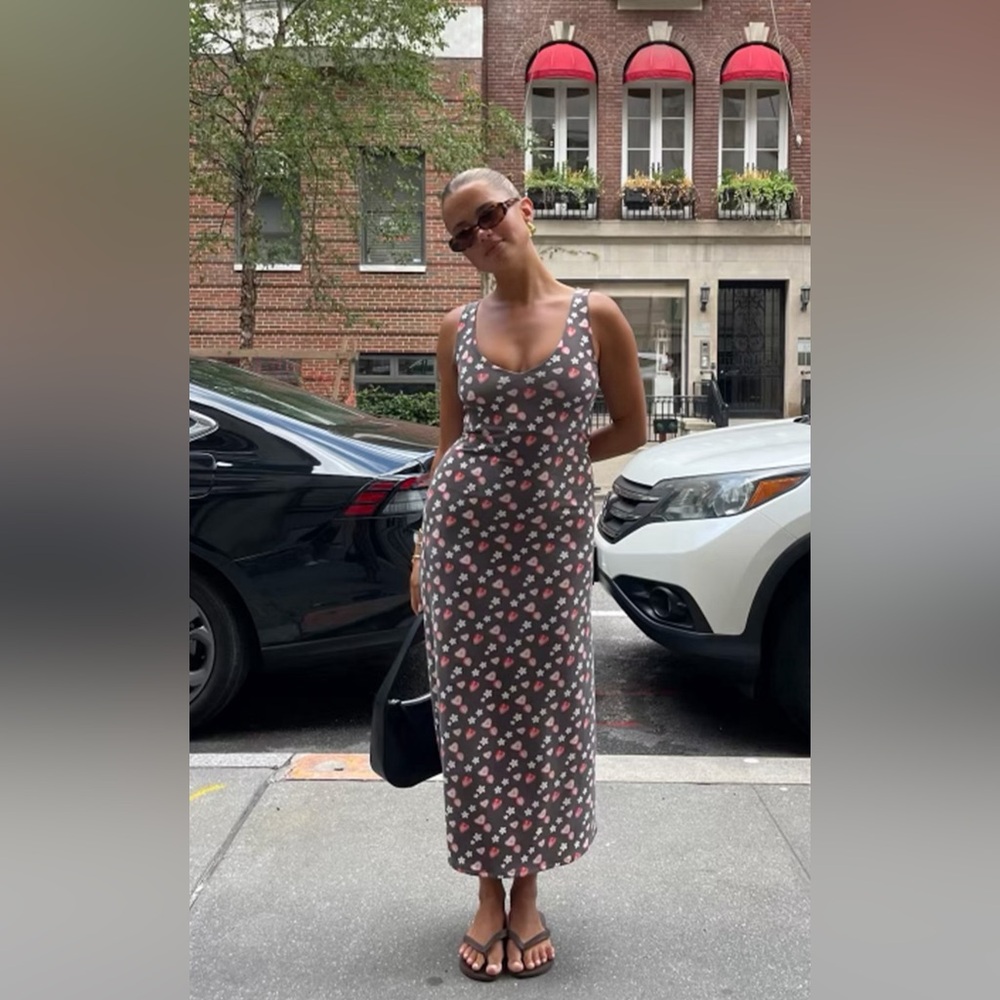 NWOT Djerf Avenue - Midnight Dress Wild Strawberry - XXS